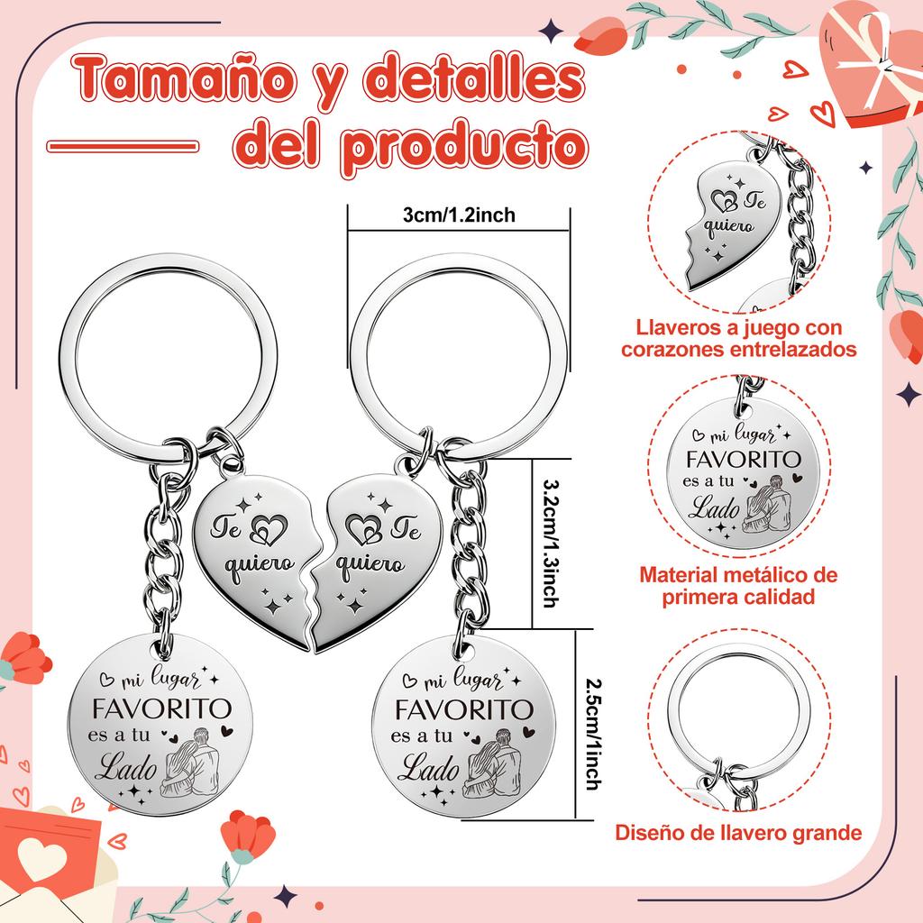 Couple Keychain, Valentine'S Day Gift. Perfect For Lovers, Anniversaries, And Other Special Occasions