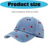 Fashionable Heart Embroidered Cotton Baseball Cap For Women Men Trendy Design Soft Comfortable Adjustable Size 54-60cm