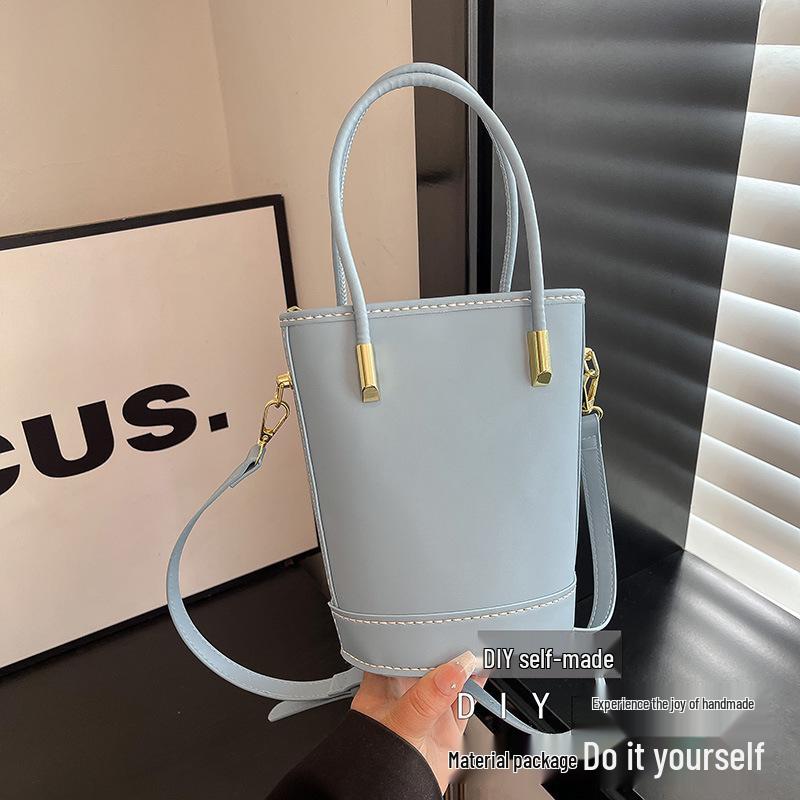 2025 DIY Song Brocade Fabric Large Bucket Shoulder Bag - Chinese Style