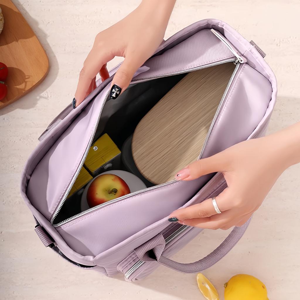 Insulated Lunch Bags For Work & School - Compact Bread-Style Insulated Bags That Are Leak-Proof To Keep Meals Cold/Hot-Tan