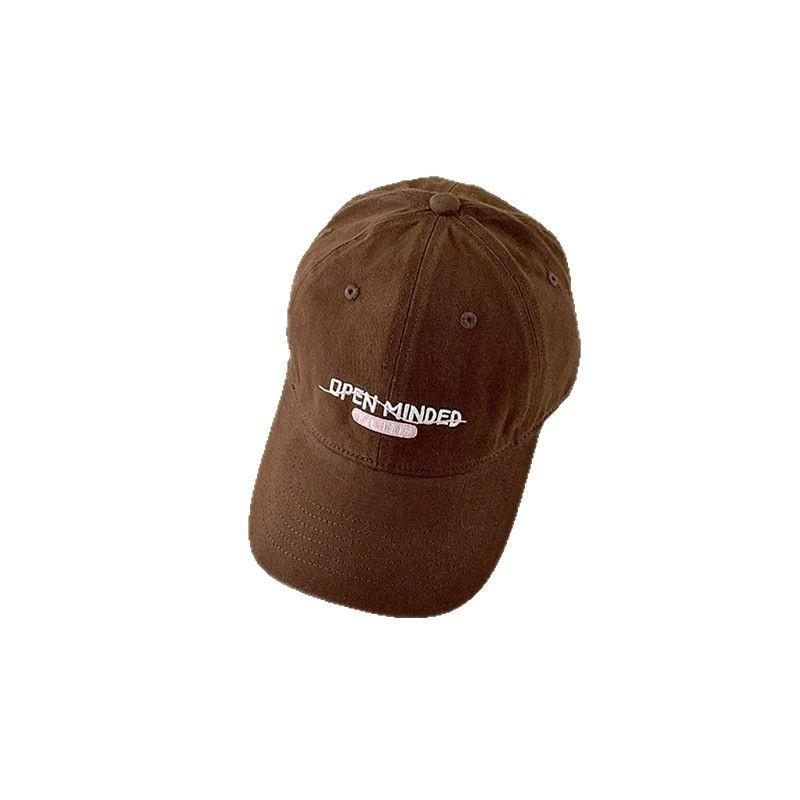 Embroidery Letters Spring And Summer Baseball Caps For Men And Women, Curved Brims To Show The Face, Small Peaked Caps, Trendy And Versatile