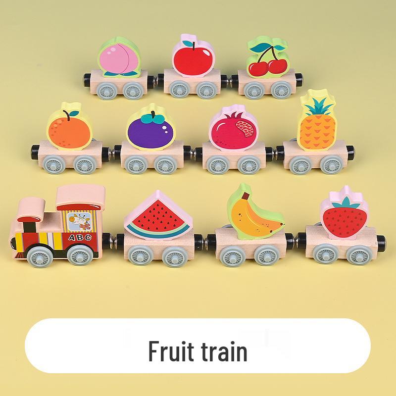 

Большие деревянные строительные блоки для поезда для раннего развития – Пазл для младенцев и малышей