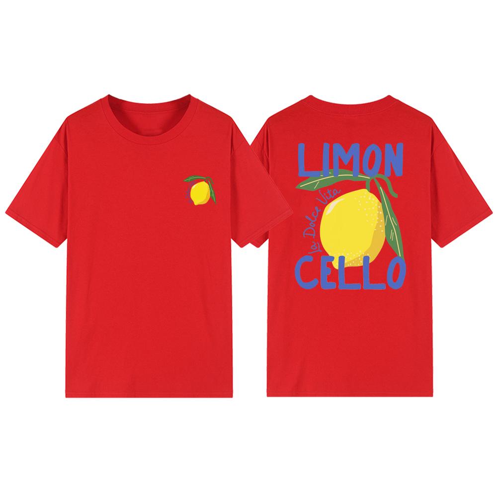 Italian T-shirt, Women's Short Sleeve Round Neck T-shirt, Retro Pattern T-shirt