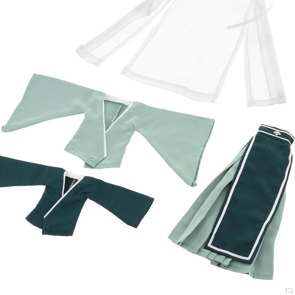 Clothes 30cm Dress Costumes Outfits with Hair Accessories for 30cm/12inch Casual Wear Dolls