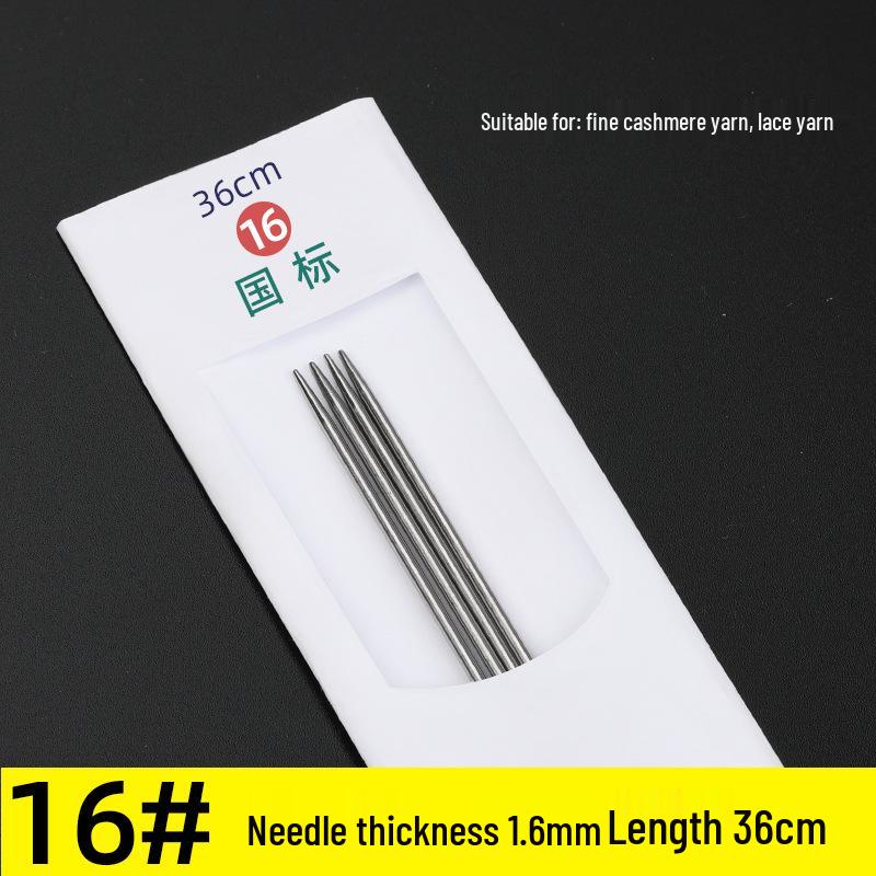 Three Swallow Stainless Steel Knitting Needles Set for Handmade Scarves and Sweaters