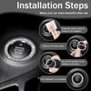 Fit for Jeep Bling Cover,Bling Interior Accessories,Car Cup Holder Coaster Bling Engine Start Stop Button Cover,Compatible with Grand Cherokee