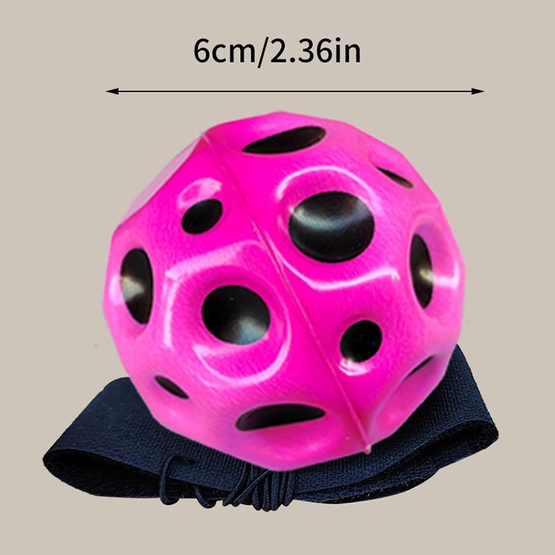 Minge de întoarcere pentru încheietura mâinii Minge spațială Minge de sport Mingi pentru încheietura mâinii pe un sfoară Mingi de rebound din cauciuc Jucărie pentru încheietura mâinii pentru copii Cadou pentru copii Exercițiu