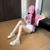 Velcro Fashion Casual Little White Single Shoes 2025 Summer New Simple and Versatile Group Retro Niche Trendy Shoes