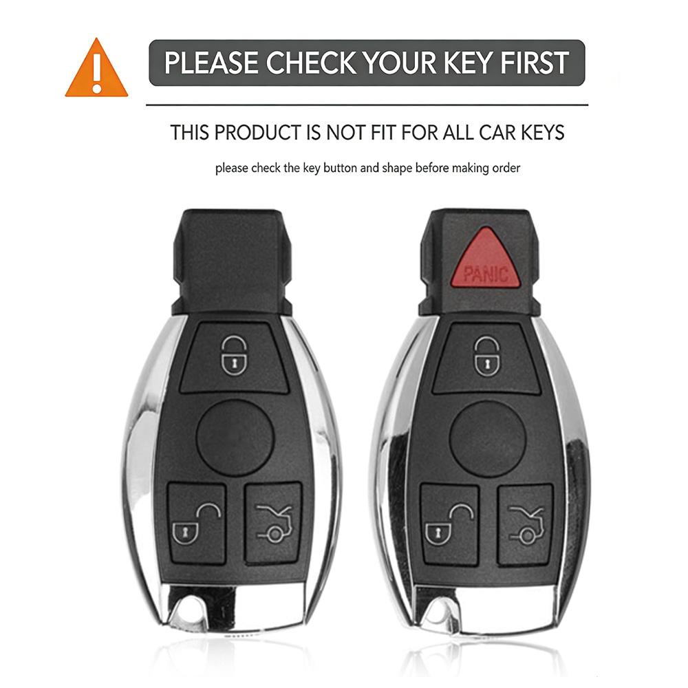 Silicone Car Key Case Cover For Mercedes Benz A B C E Class Gls Gla Glk Glc Cls Cla Amg W204 W205 W212 W463 W176 Keychain Fob