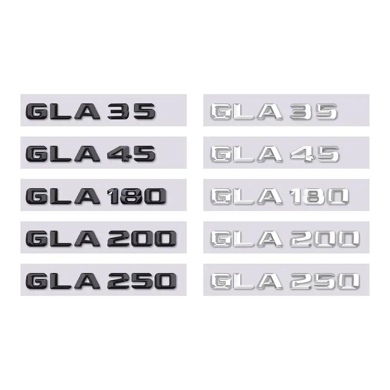 

GLA35 GLA45 GLA180 GLA200 GLA250 letter car sticker for mercedes benz GLA class refit rear boot logo trunk 3D displacement label bright black&GLA35