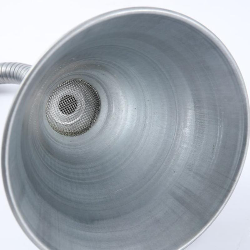 Universal Oil Funnel with Strainer Screen Metal Long Neck Funnel Spout Funnel for Automotive Oils Vehicles Fuel Liquids
