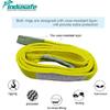 2 Pack 3FT Lift Sling Straps, 2 Ply Polyester Rigging Straps, 1inch Web Sling, 3100LBS Load Capacity Flat Eye-Eye Web Sling for Hoist, Tree Stumps,