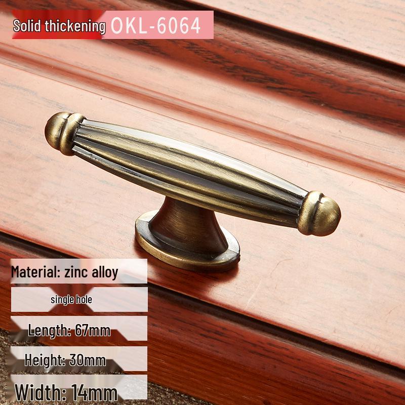 Tragatoare clasice europene din cupru antic pentru dulapuri de bucatarie si garderobe in verde si rosu