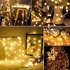 1pc Outdoor Camping String Lights, LED Ball String Lights, Battery Box, Tent Canopy Wedding Decoration