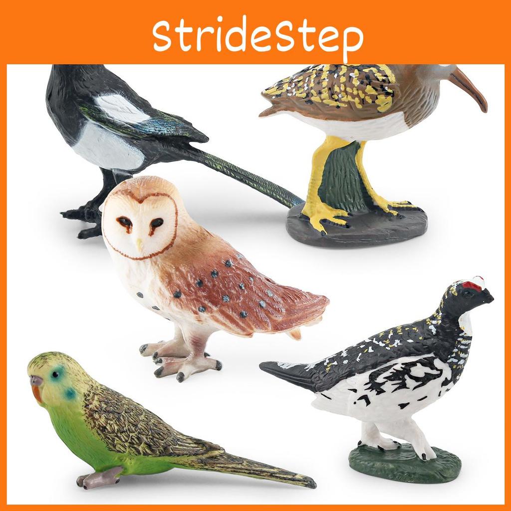 Realistic Bird Figurines Pvc Garden Decor Set With Magpie Parrots And Owl For Landscaping And Display
