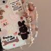 Funda de Teléfono Móvil con Cadena y Lanyard para Apple/Para Huawei Correa de Muñeca Portátil Colgante Personalizado Estilo Ins Dulce y Genial