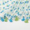 Fresh and sweet light blue polka dot wind cotton and linen feel Bali yarn scarf women travel photo shawl women