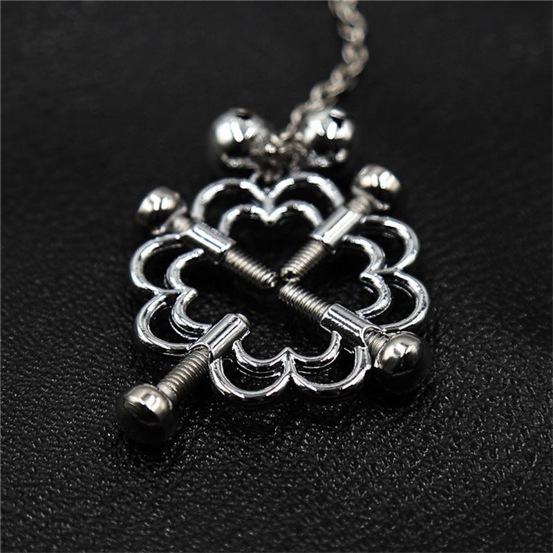 Metal Breast Clamps Nipples Clips With Small Bells Chain Bondage Slave Sex Toys For Women Couples Flirting Adult Game Products