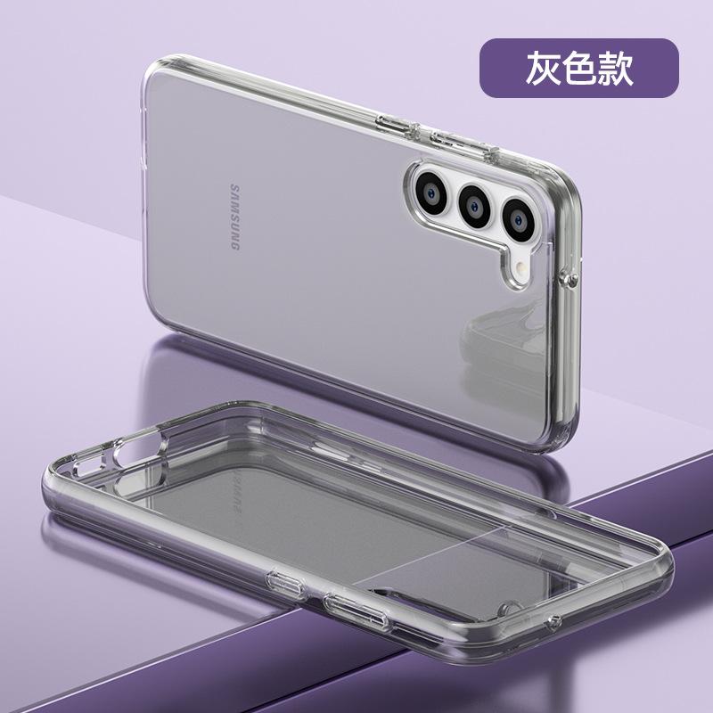 The New Samsung S23Plus Flash Powder Magnetic Mobile Phone Case Is Suitable for S23plus Terminator Transparent Anti-drop Protective Case.