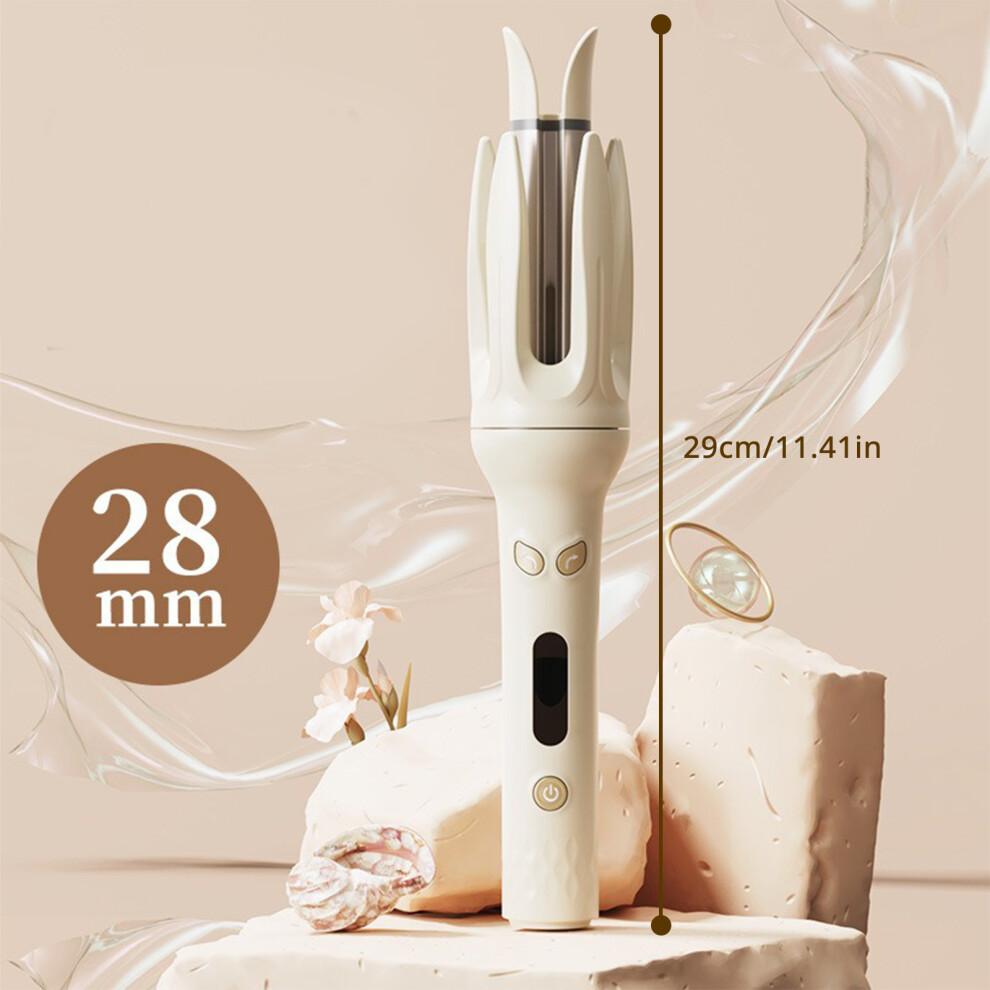 28mm Kulma na vlasy Elektrické krimpovací kleště Styling vlasů-EU Růžová