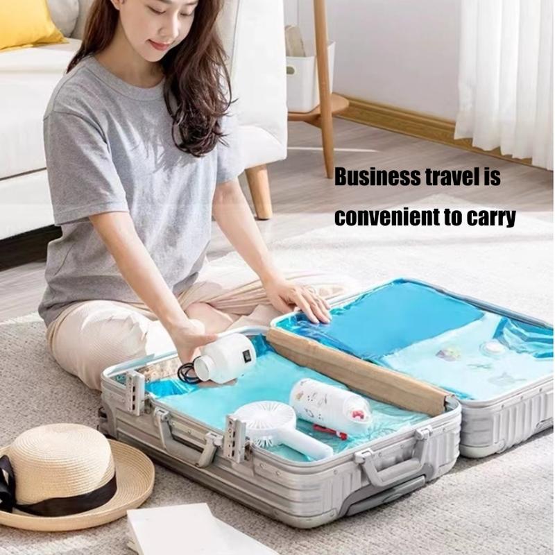 Portable Electric Pumps for Vacuum Sealing Practical Duvets and Blankets Storage Bags Pumps for Home and Travel Use