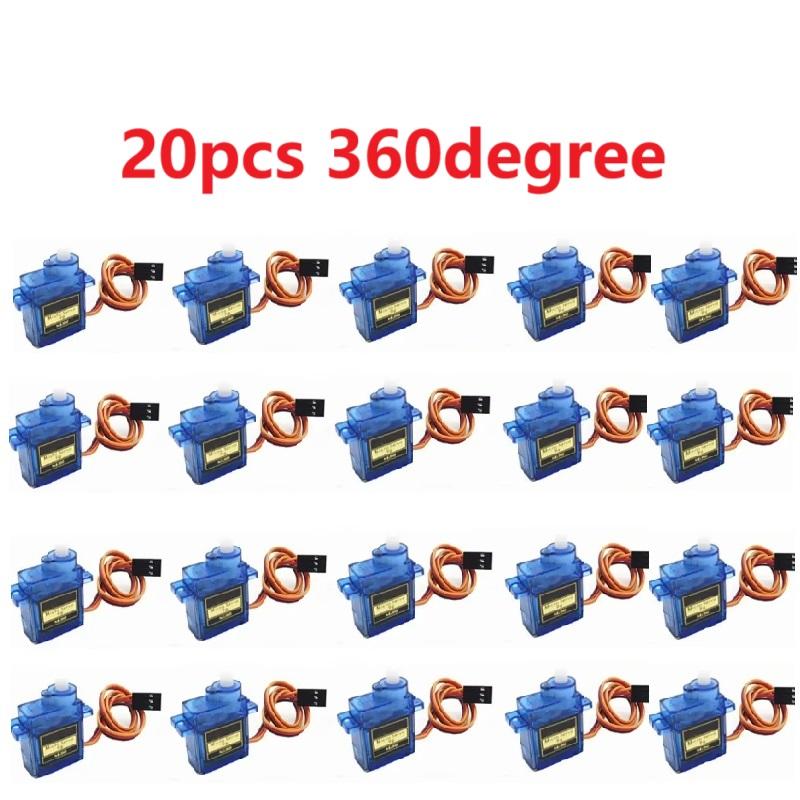 2/5/10/20pcs SG90 Servo Motor Micro 9g 180 360 Degree Mount SG90 Kit Without Metal Gear Pro RC Car Toy Airplane Arduino DIY