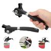2pcs Easy Turn Knob Manual Handheld Can Opener Stainless Steel Cutting Tool  Home Cooking