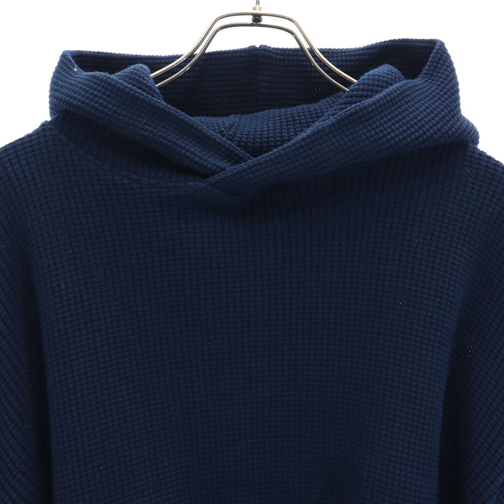 Unused Crepuscule Waffle Long Sleeve Parker 1 Navy BEAMS Tagged Men's Used