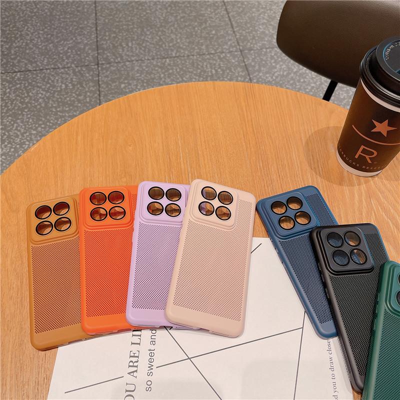 Visiškai dengiantis šilumą išsklaidantis dėklas su objektyvo plėvele, skirtas „Xiaomi 14 13 13T Pro“ itin kvėpuojančiam aušinimo tinkleliui, kietam kompiuterio užpakaliniam apvalkalui