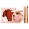 MIRUOKOU Eyeshadow and Lipstick Cute Heart Pearlescent Eyeshadow Low Eyeshadow for Beginners Milk Set, Eyeshadow, 12-Color Palette, Waterproof,