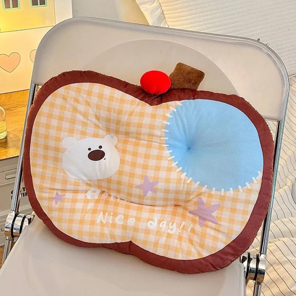 

Floor Sitting Checkered Pattern Seat Cushion Dopamine Puppy Cartoon Waist Pad Soft Tatami Cushion Student