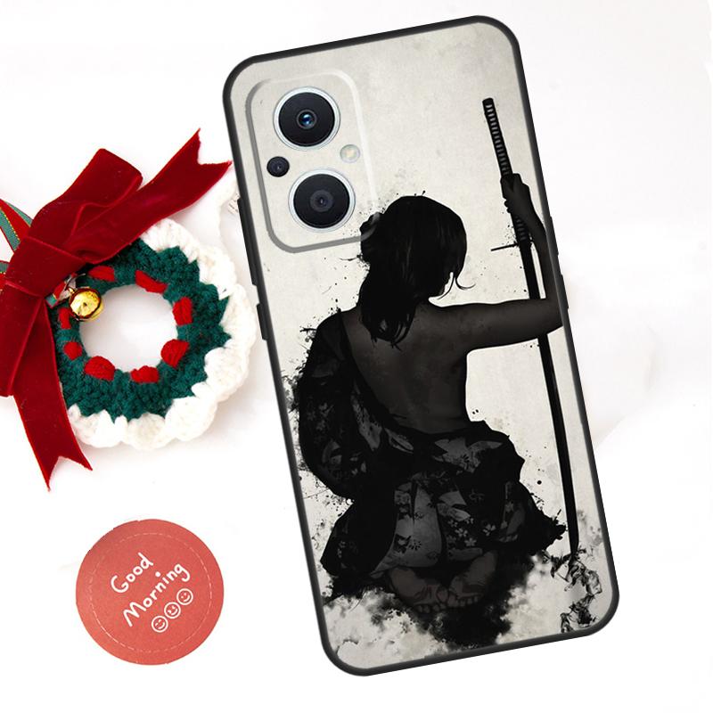 Japanese Samurai Ninja Case For OPPO Reno 8 7 6 5 4 Lite 11F 10 Pro 8T 5Z 4Z OPPO Find X6 Pro X2 Neo X3 X5 Lite