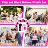 Black Garland Set, Confetti Latex Theme Arch, Party Decoration