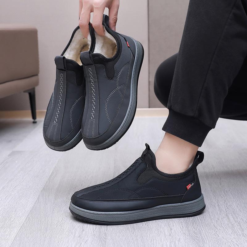 Old Beijing boots winter new men's hair cold-resistant wool velvet warm and comfortable casual men's snow boots