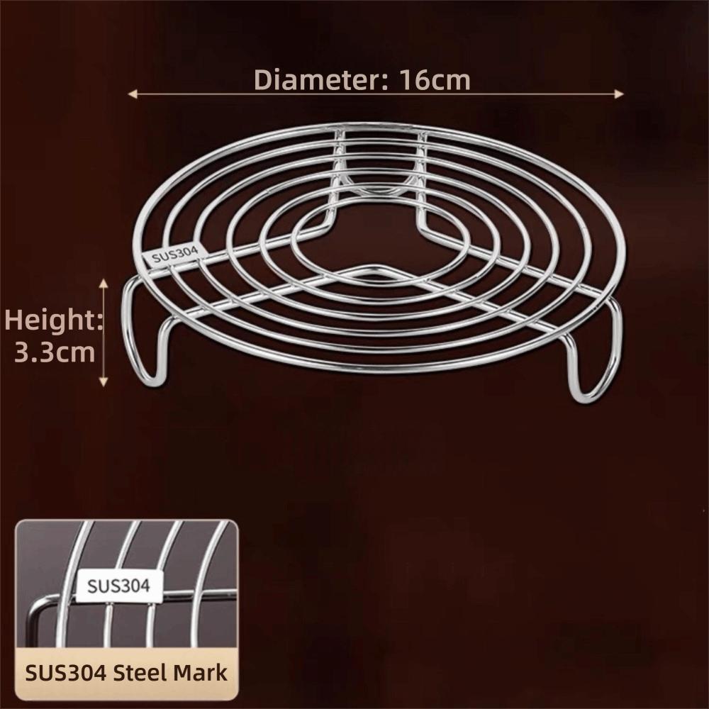 

Tray Stand 304 Stainless Steel Steamer Rack Round Multifunction Cooking Rack Pot Steaming Rack Kitchen Accessories