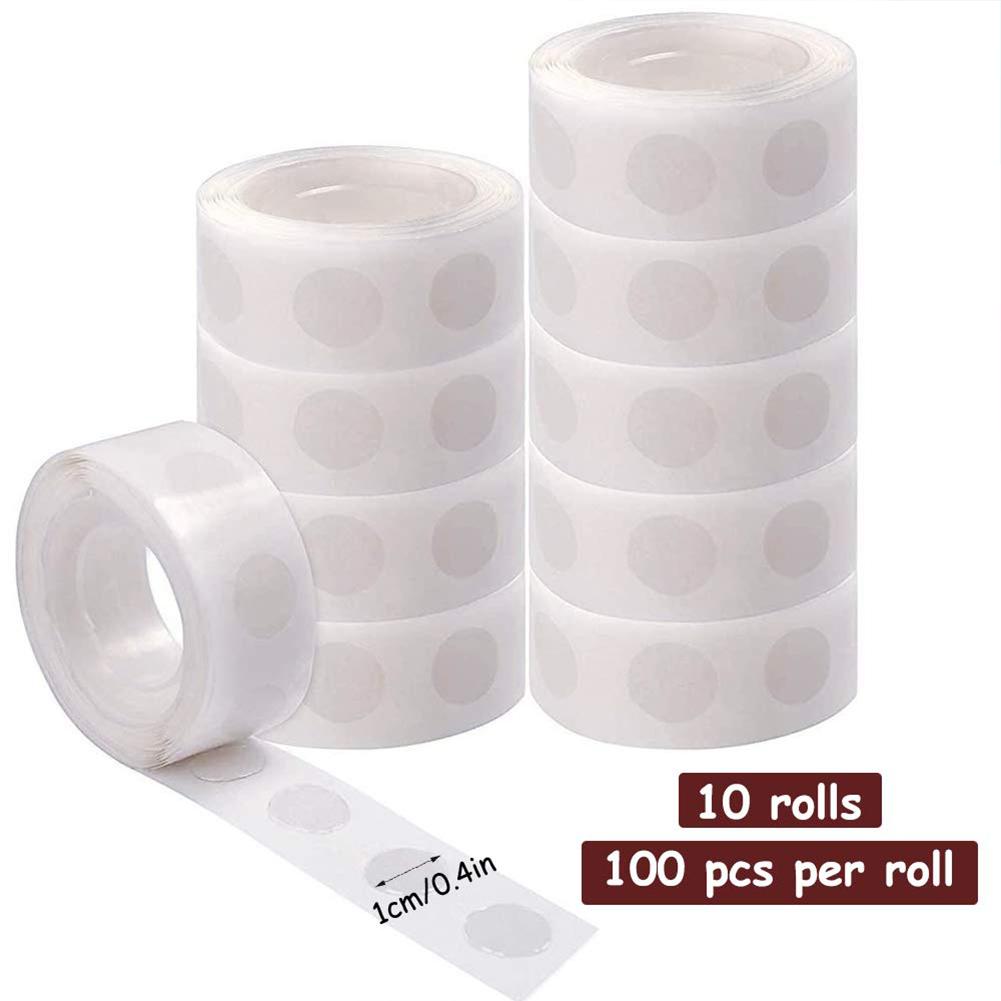 10 Rolls 100pcs Double-sided Adhesive Dots Transparent Removable Balloon Adhesive Tape Glue  For DIY Wedding Birthday Party Decor