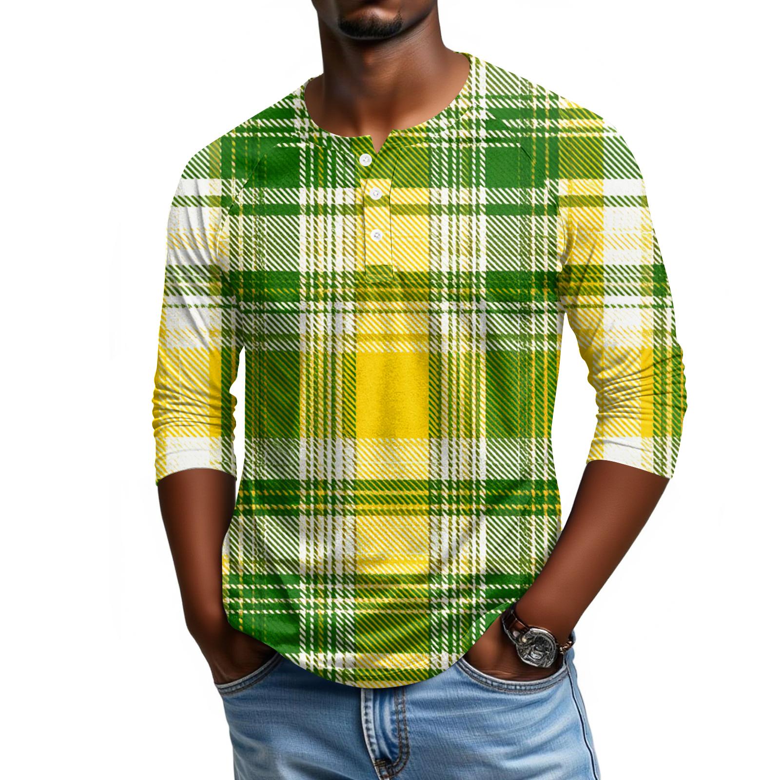 

Men s Raglan Sleeve Three-quarter Sleeve Top XL жовтий