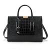 Luxury Crocodile Pattern Shoulder Crossbody Bag Women Large Capacity Handbag Tote Bag Fashionable Versatile Handbag for Work