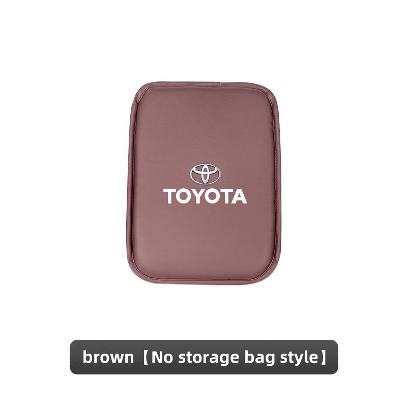 Hot For Toyota Car Accessories PU Leather Center Console Armrest Pad For Toyota Corolla Camry Asian Dragon Supra Hilux Land Crui