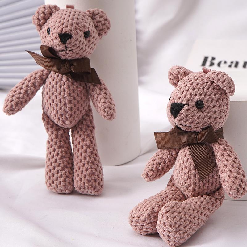 Plush doll 1PCS pineapple bear key pendant bag bag pendant soft cute children's toy ornament