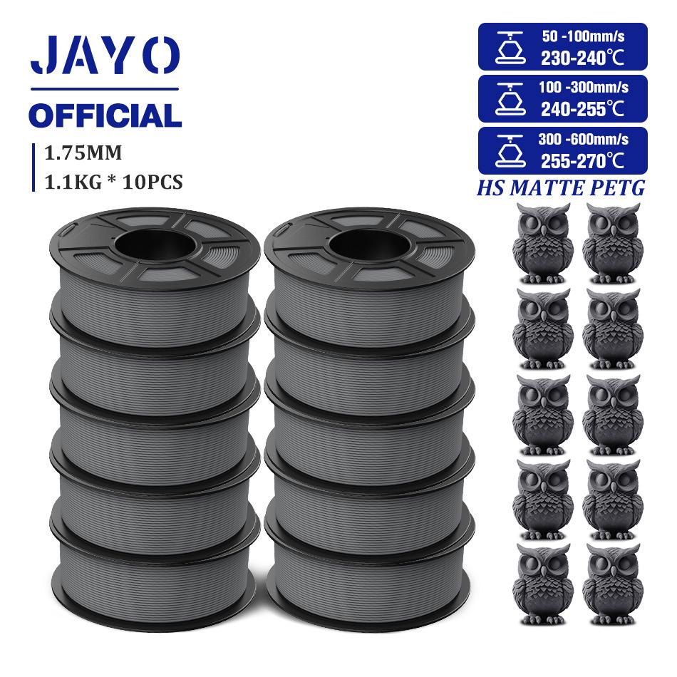 JAYO PETG 3D Filament 1.75mm High Speed Matte PETG 3D Printer Filament High Flow Speedy PETG Filament Fit Most FDM Printers