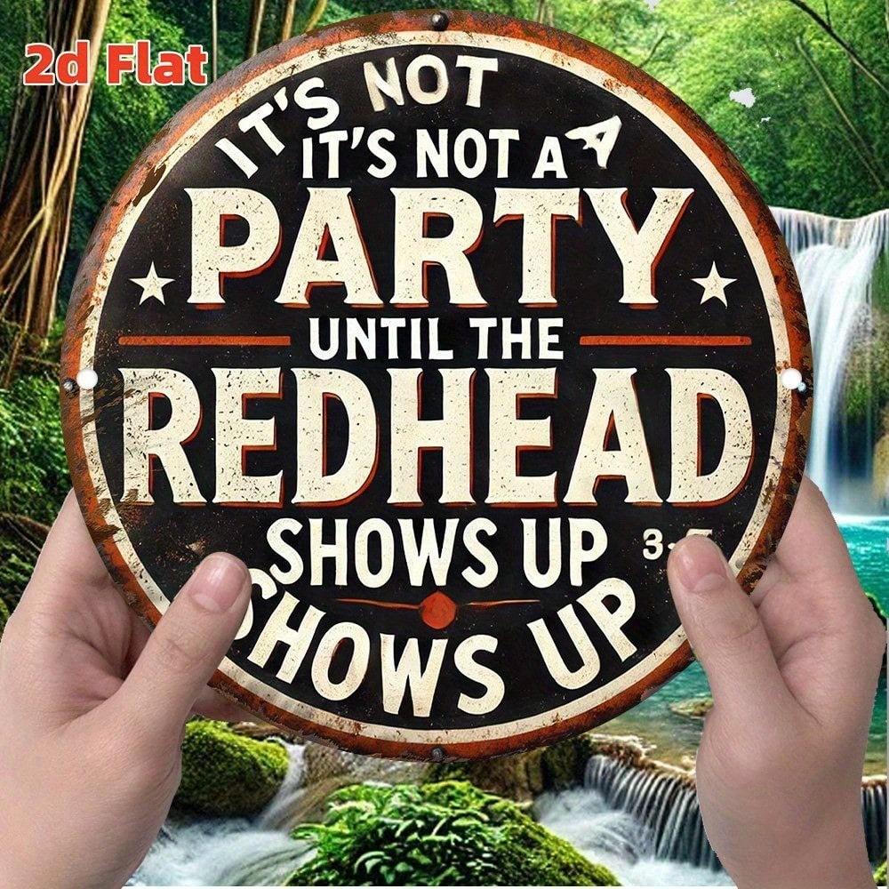 2D Flat Metal Sign Hanging Home Wall Decor Retro Art Plaque