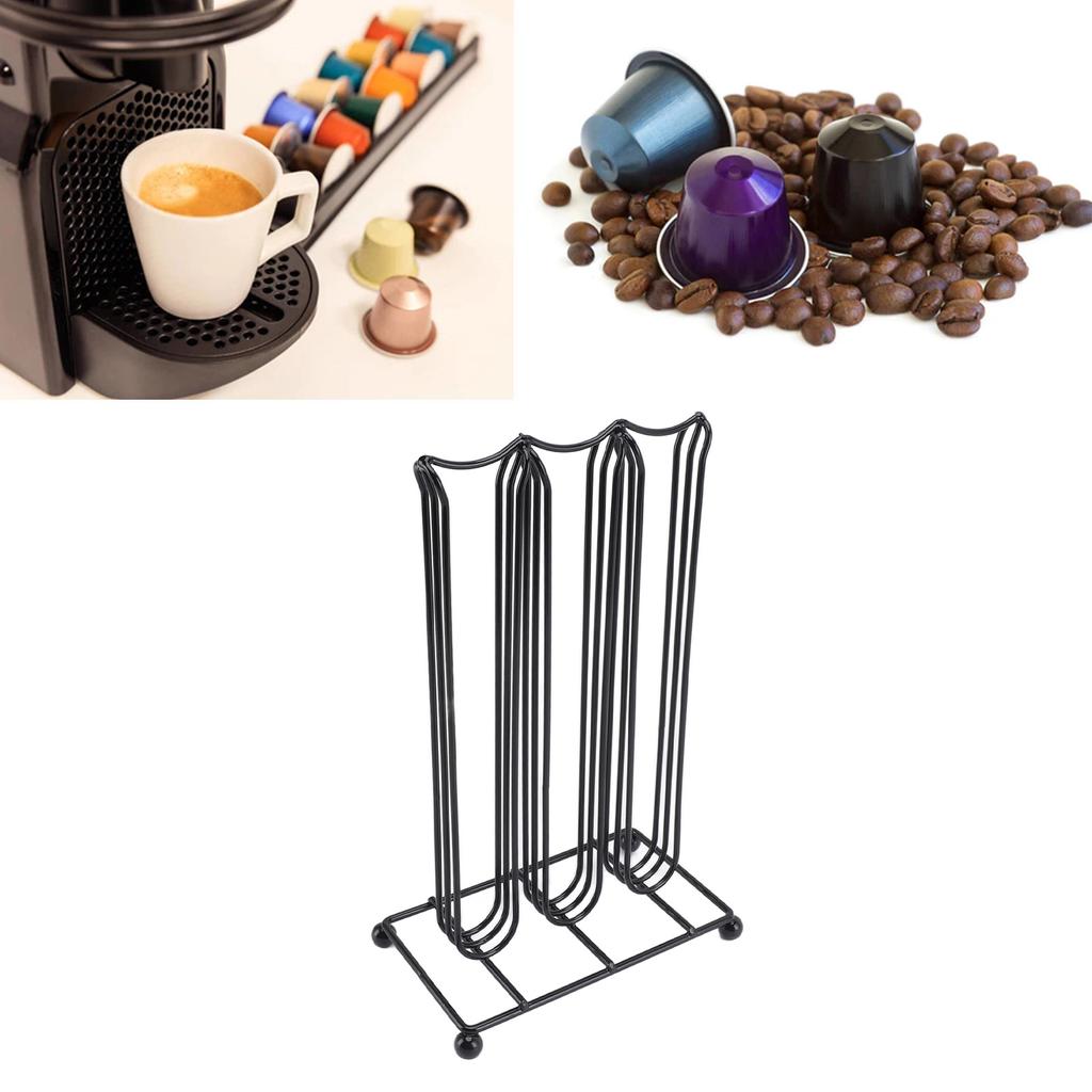 Coffee Capsule Holder Rack Iron 42 Coffee Pods Storage Organizer Tower for  Home Cafe Offic