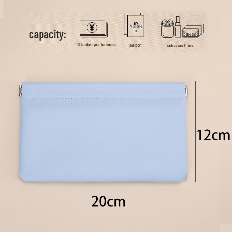 2025 Mini PU Leather Snap-Closure Coin Purse - Waterproof & Portable