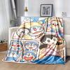 1pc Cozy Doraemon Home Decor Blanket: Perfect Gift for Bedroom, Living Room, Travel, Camping, Car, Beach & Office Naps, Soft Flannel Throw for Sofa, O