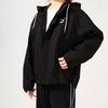Puma Solid Color Casual Hooded Loose Long Sleeve Jacket Women Jackets Black 626620-01