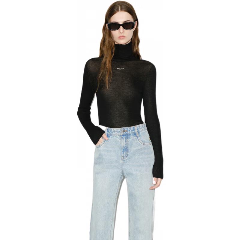 

MO&Co. Свитер-водолазка из бэби альпаки RECTO L (170)