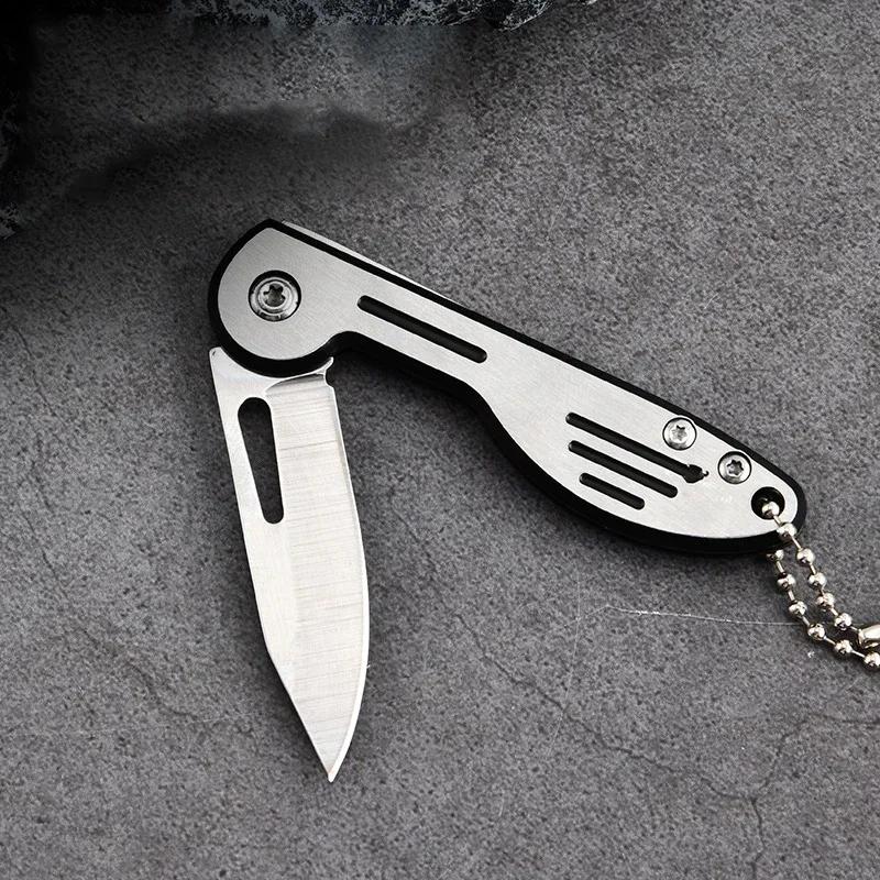 Mini Folding Knife, EDC Sharp Pocket Knife Key Shape Portable Pocket Knife Camping Fruit Specialized