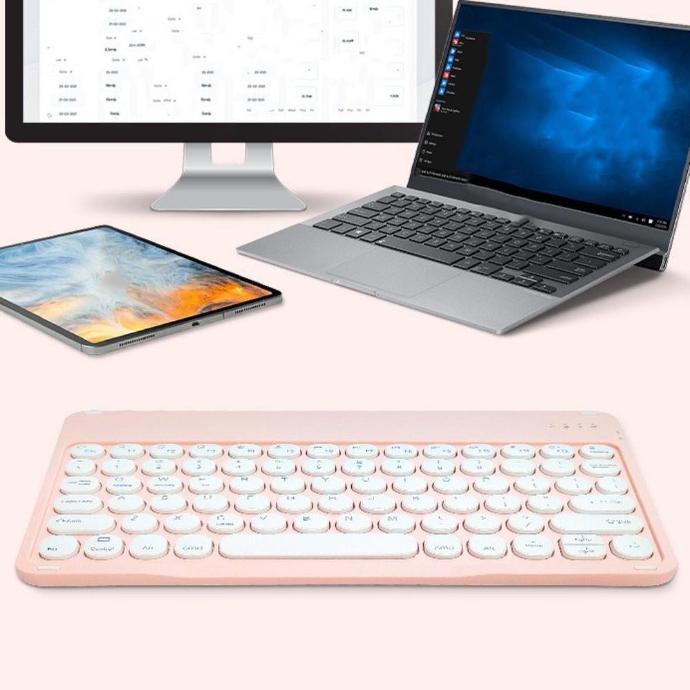 Ultra Thin Bluetooth Keyboard Mini Portable Keyboard Fashion Wireless Keyboard  Travel