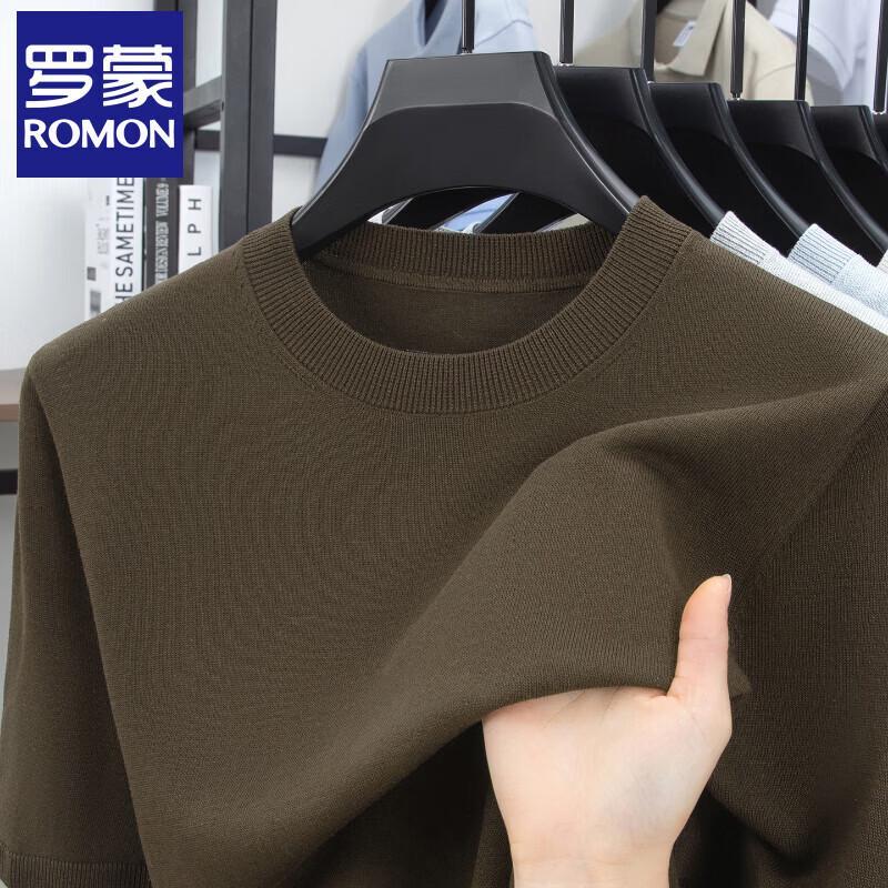 Luomeng Men s Summer Knit Short-Sleeve T-Shirt 3XL